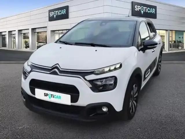 Blanc banquise (o) noir perla nera Occasion 2023 Citroën C3 PureTech Berline | 13 590 € (Prix juste) - Image 1/4