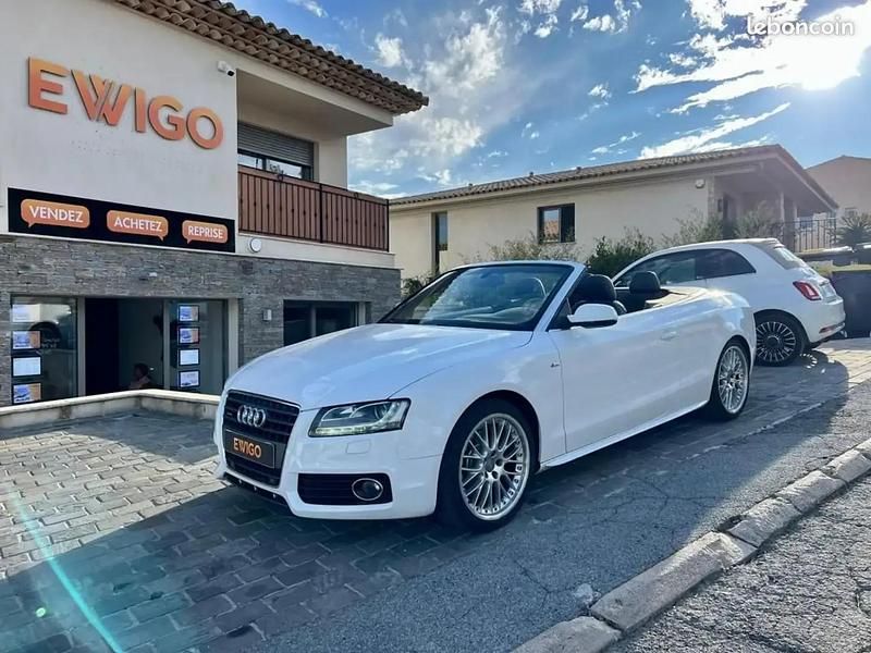 Blanc Utilisé 2010 Audi A5 Cabriolet S-Line Cabriolet | 18 990 € - Image 1/4
