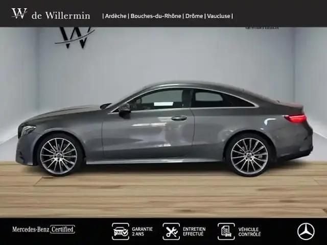 Occasion Mercedes E220 AMG line 2019 Gris sélénite métallisé Coupé
