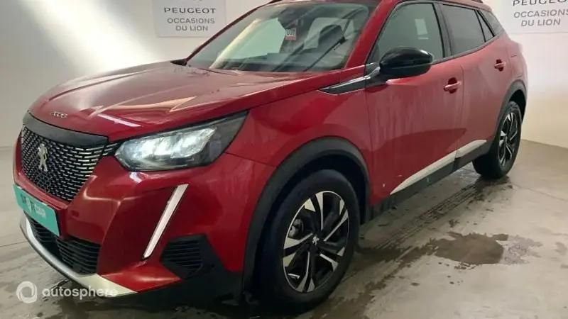 Rouge Utilisé 2022 Peugeot 2008 Allure SUV | 16 799 € (Prix juste) - Image 1/4