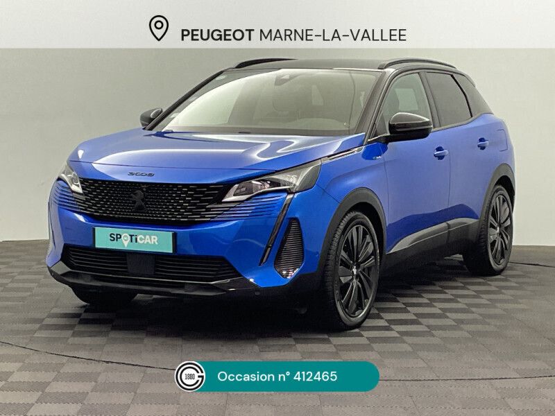 Bleu Utilisé 2021 Peugeot 3008 GT SUV | 26 980 € (Prix cher) - Image 1/4