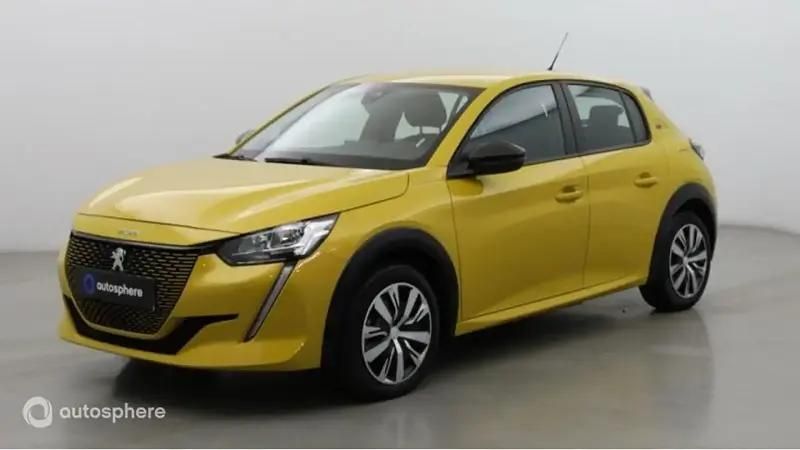 Jaune Utilisé 2022 Peugeot e-208 Active Citadine | 14 499 € (Bon prix) - Image 1/4