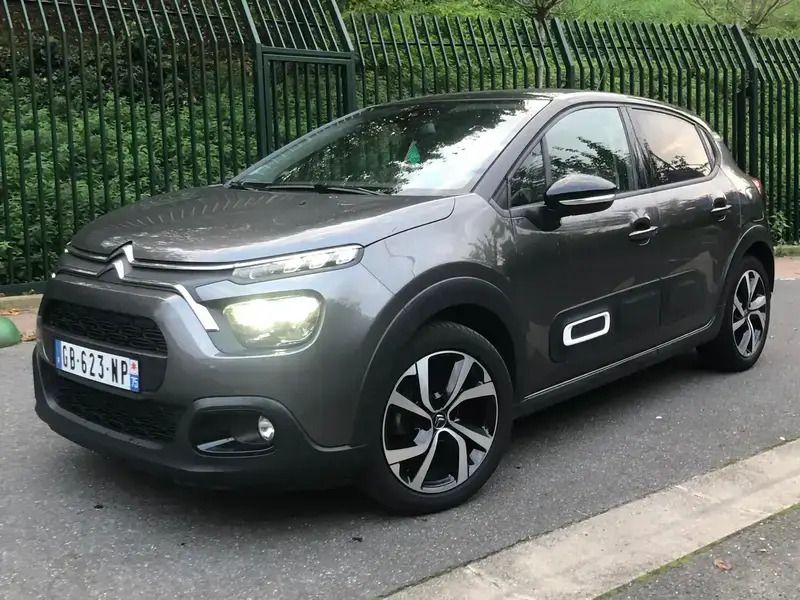 Gris Utilisé 2021 Citroën C3 PureTech Citadine | 11 000 € (Prix juste) - Image 1/4