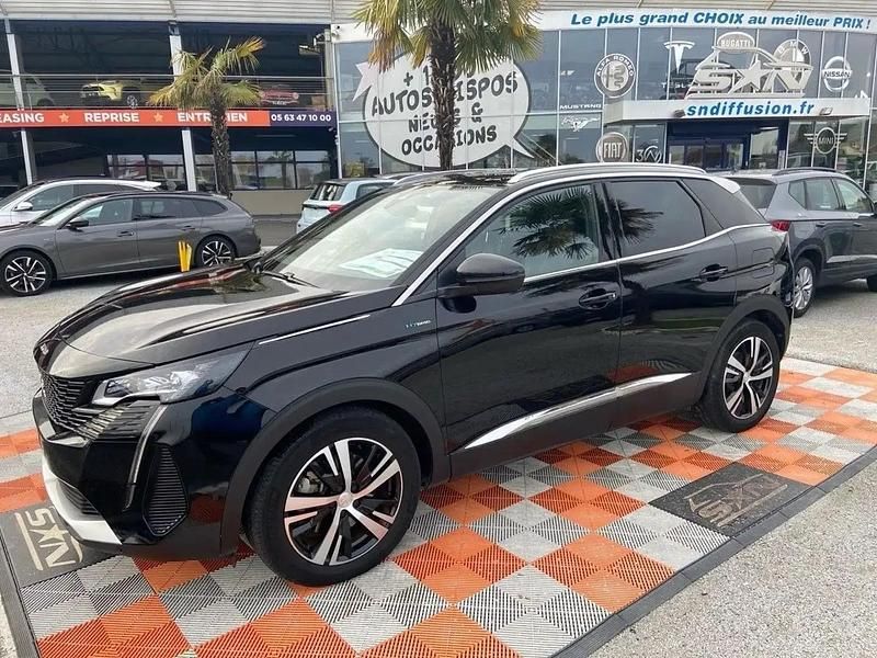 Noir Utilisé 2022 Peugeot 3008 GT SUV | 25 480 € (Prix juste) - Image 1/4