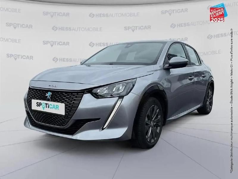Gris Utilisé 2021 Peugeot e-208 Business-Line Citadine | 13 499 € (Bon prix) - Image 1/4