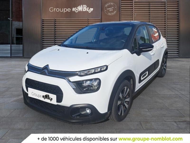 Blanc Utilisé 2021 Citroën C3 PureTech Citadine | 11 990 € (Prix assez cher) - Image 1/4