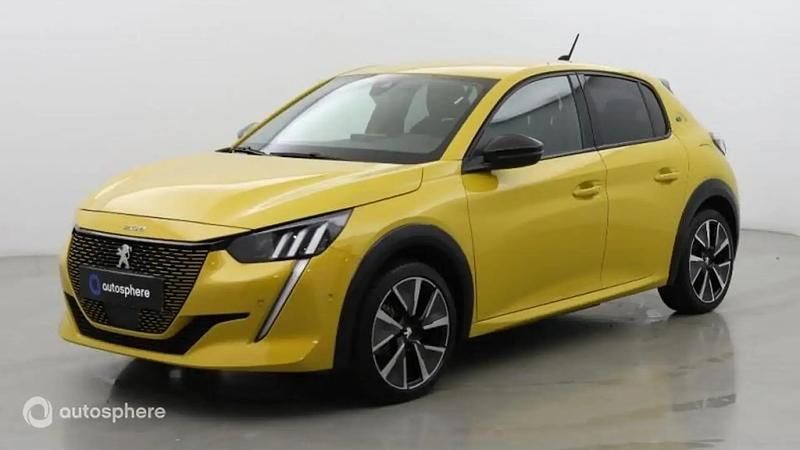 Jaune Utilisé 2022 Peugeot e-208 GT Citadine | 16 899 € (Prix juste) - Image 1/4