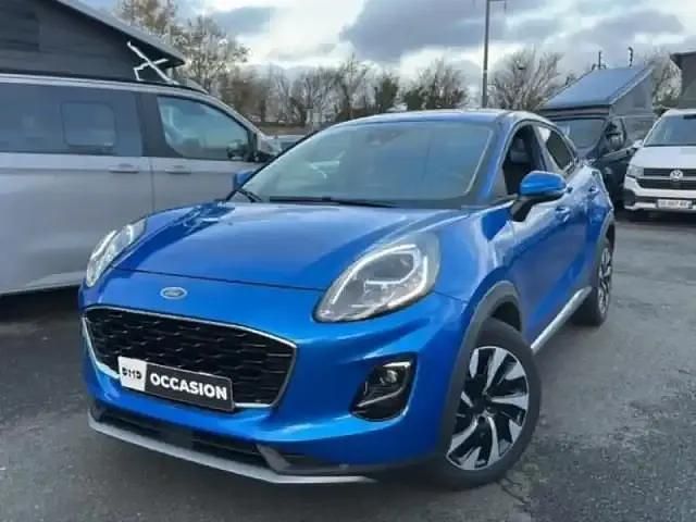 Fashion bleu island métallisée Occasion 2024 Ford Puma Titanium SUV | 20 990 € (Bon prix) - Image 1/4