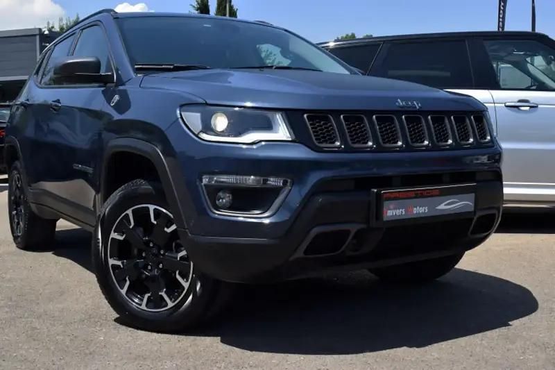 Bleu Utilisé 2020 Jeep Compass Trailhawk SUV | 19 400 € (Prix juste) - Image 1/4