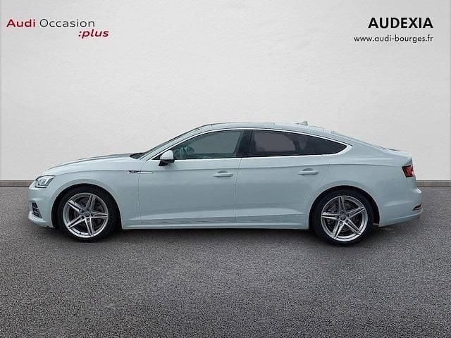 Occasion Audi A5 Sportback S-Line 190 ch (139 kW) 2019 Blanc glacier métallisé Citadine