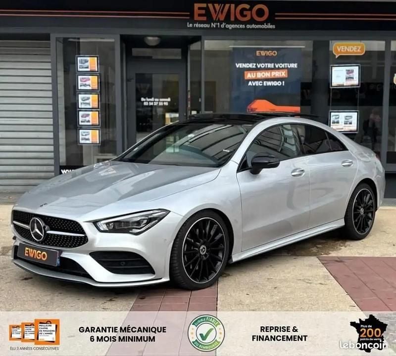 Gris Utilisé 2020 Mercedes CLA200 AMG line Coupé | 28 990 € (Prix juste) - Image 1/4