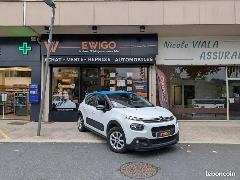 Blanc Utilisé 2018 Citroën C3 Feel Citadine | 7 490 € (Bon prix) - Image 1/4