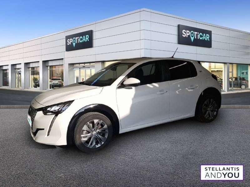 Blanc Utilisé 2021 Peugeot e-208 Style Citadine | 14 980 € (Prix juste) - Image 1/3