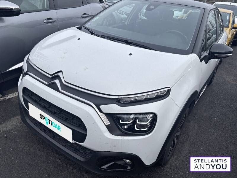 Blanc Utilisé 2021 Citroën C3 PureTech Citadine | 10 490 € (Bon prix) - Image 1/4