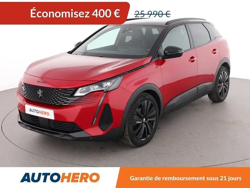 Rouge Utilisé 2021 Peugeot 3008 GT SUV | 24 990 € (Prix juste) - Image 1/2