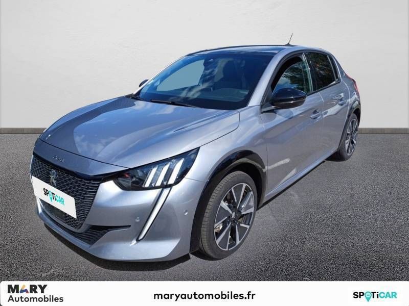 Gris Utilisé 2022 Peugeot e-208 GT Citadine | 22 990 € (Prix cher) - Image 1/3