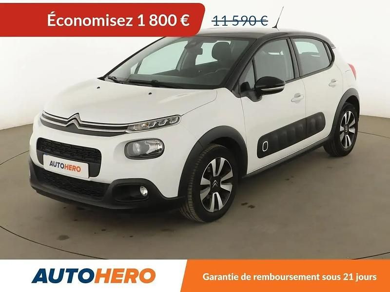 Blanc Occasion 2019 Citroën C3 Shine Citadine | 9 790 € (Bon prix) - Image 1/2