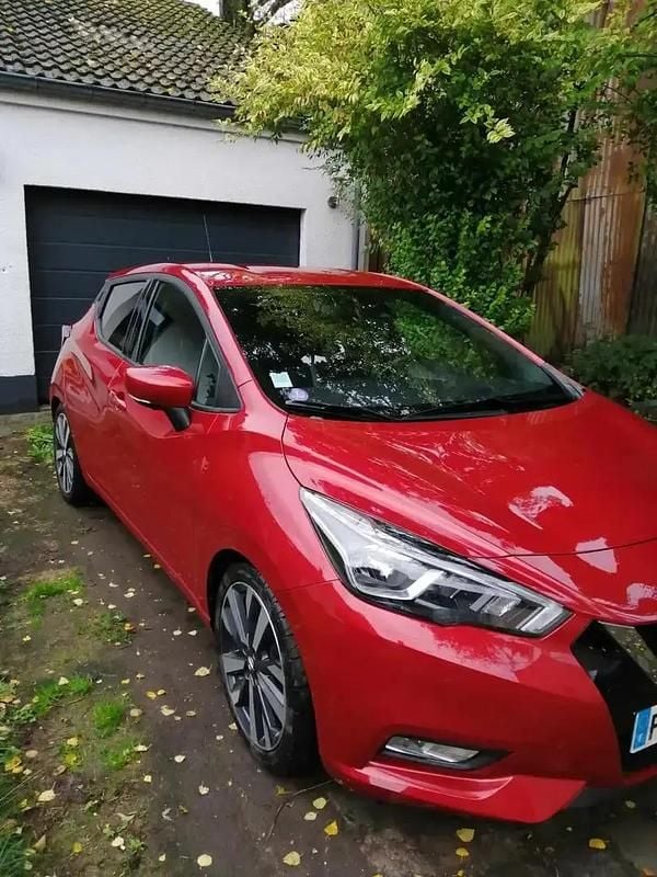 Rouge Utilisé 2019 Nissan Micra Tekna Citadine | 10 500 € (Super prix) - Image 1/4