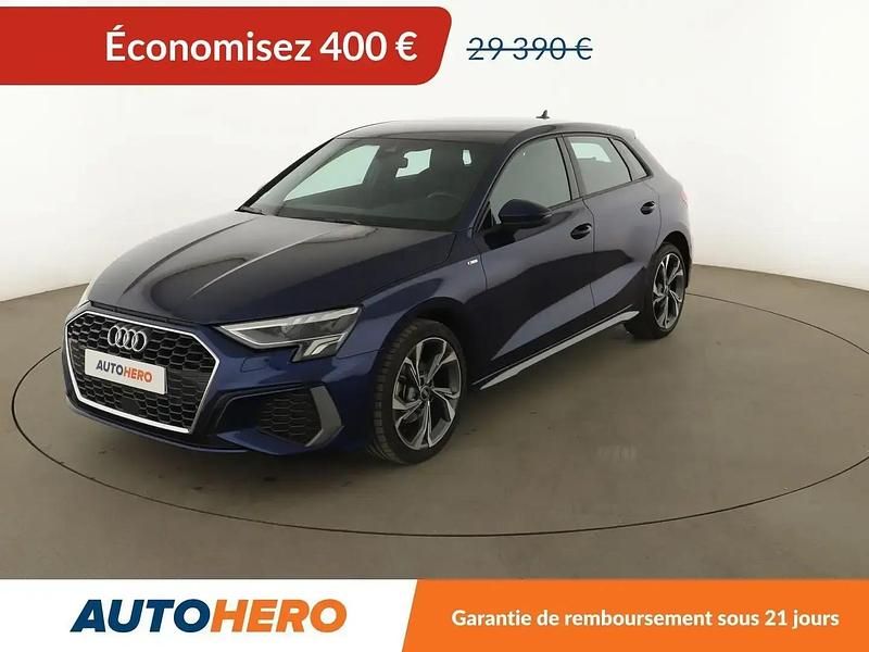 Bleu Occasion 2022 Audi A3 S-Line Berline | 28 990 € (Prix juste) - Image 1/2