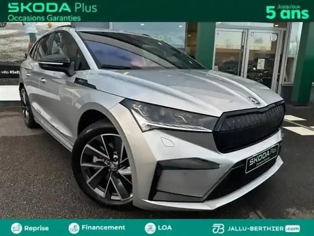 Occasion Skoda Enyaq iV SportLine 210 kW (286 ch) 2025 Gris argent métallisée SUV