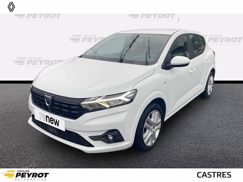 Blanc Occasion 2021 Dacia Sandero Comfort Citadine | 11 590 € (Prix juste) - Image 1/4