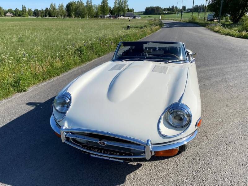 Occasion Jaguar E-Type 265 ch (194 kW) 1970 Blanc Cabriolet