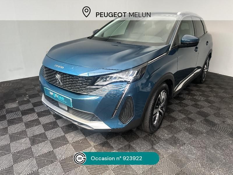 Bleu Utilisé 2021 Peugeot 3008 Allure SUV | 18 880 € (Prix juste) - Image 1/4