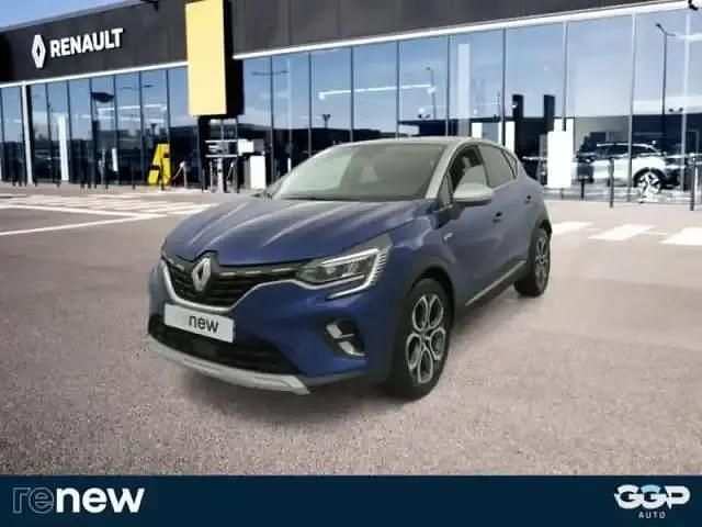 Bleu iron/gris highland Occasion 2021 Renault Captur Intens SUV | 17 499 € (Bon prix) - Image 1/4