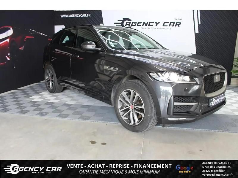 Gris Occasion 2017 Jaguar F-Pace R-Sport SUV | 26 990 € (Super prix) - Image 1/4