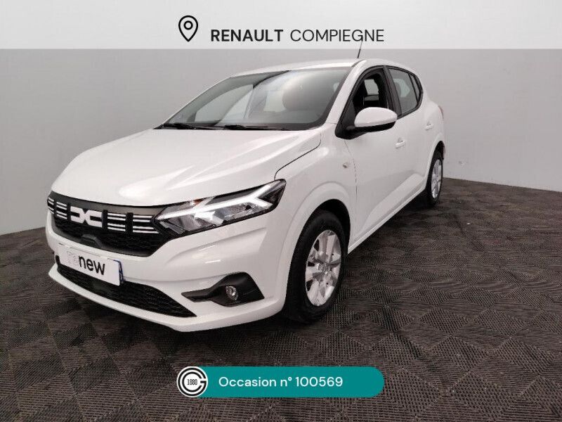 Blanc Utilisé 2023 Dacia Sandero Expression Citadine | 14 990 € (Prix juste) - Image 1/4