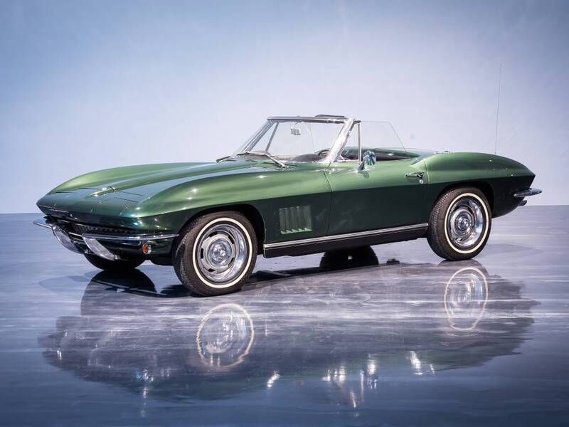 Occasion Chevrolet Corvette Stingray 350 ch (257 kW) 1967 Vert Cabriolet