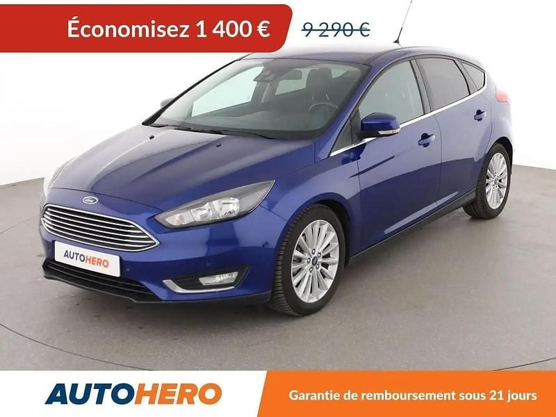 Bleu Occasion 2014 Ford Focus Titanium Berline | 7 890 € (Prix juste) - Image 1/2