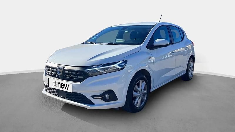 Blanc Utilisé 2022 Dacia Sandero Comfort Citadine | 11 990 € (Bon prix) - Image 1/4