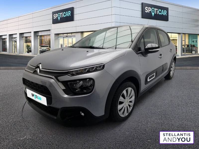 Gris Utilisé 2021 Citroën C3 Feel Citadine | 10 590 € (Prix juste) - Image 1/4