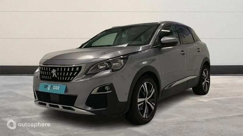Gris Utilisé 2017 Peugeot 3008 Allure SUV | 13 999 € (Prix juste) - Image 1/4