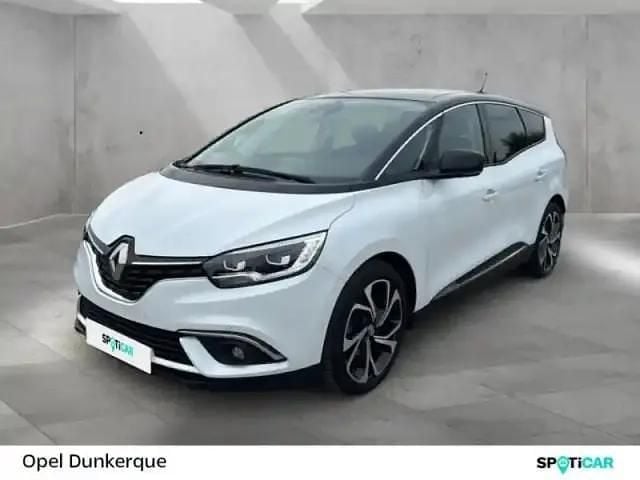Blanc glacier/noir etoilé Utilisé 2021 Renault Grand Scénic IV Intens Monospace | 21 490 € (Prix juste) - Image 1/4