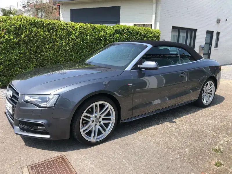 Gris Utilisé 2015 Audi A5 Cabriolet S-Line Cabriolet | 19 990 € - Image 1/4