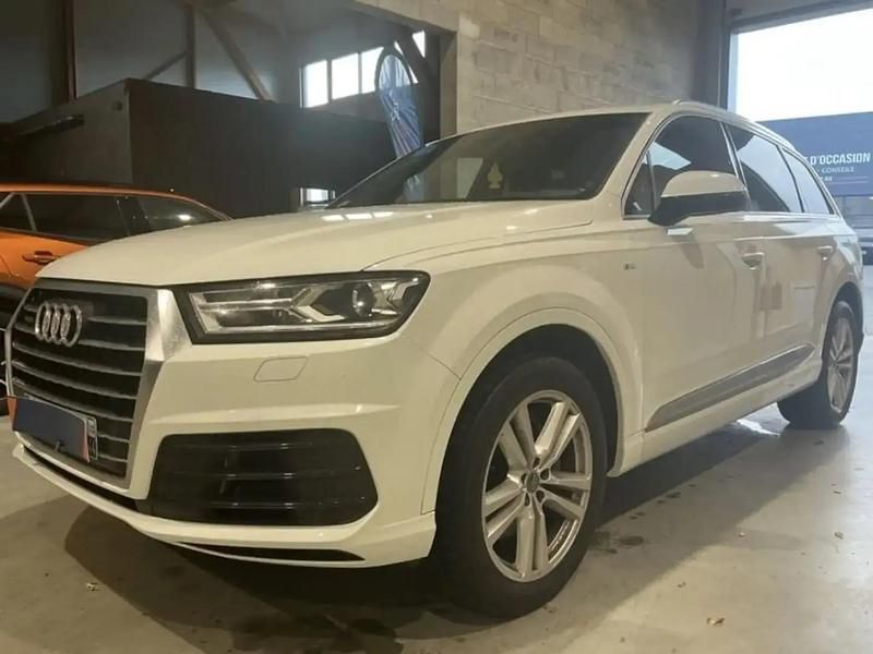 Blanc Utilisé 2016 Audi Q7 S-Line SUV | 33 990 € (Prix cher) - Image 1/4
