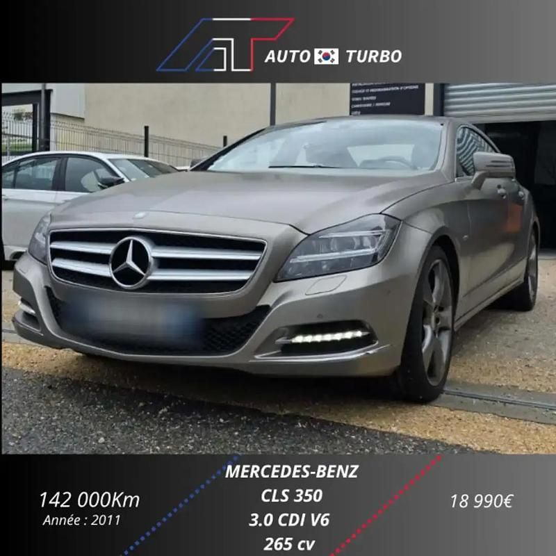 Gris Utilisé 2011 Mercedes CLS350 Edition 1 Berline | 18 990 € - Image 1/4