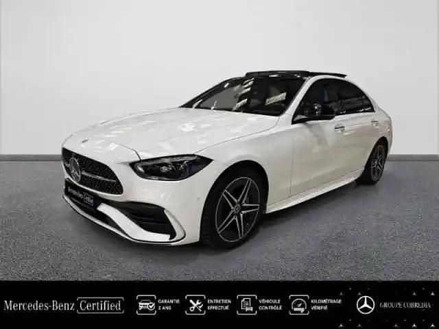 Blanc polaire Utilisé 2022 Mercedes C220 AMG line Berline | 39 890 € (Prix assez cher) - Image 1/4