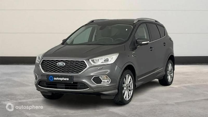 Gris Utilisé 2019 Ford Kuga Vignale SUV | 18 999 € (Prix juste) - Image 1/4