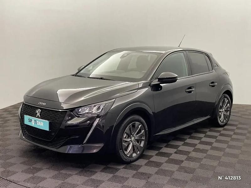 Noir Utilisé 2021 Peugeot e-208 Style Citadine | 17 990 € (Prix assez cher) - Image 1/4