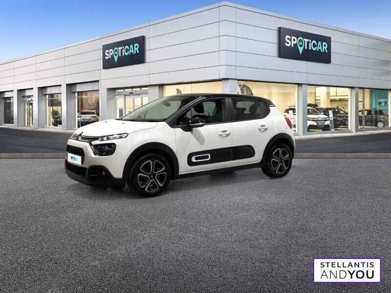 Blanc Utilisé 2022 Citroën C3 PureTech Citadine | 11 890 € (Prix juste) - Image 1/4