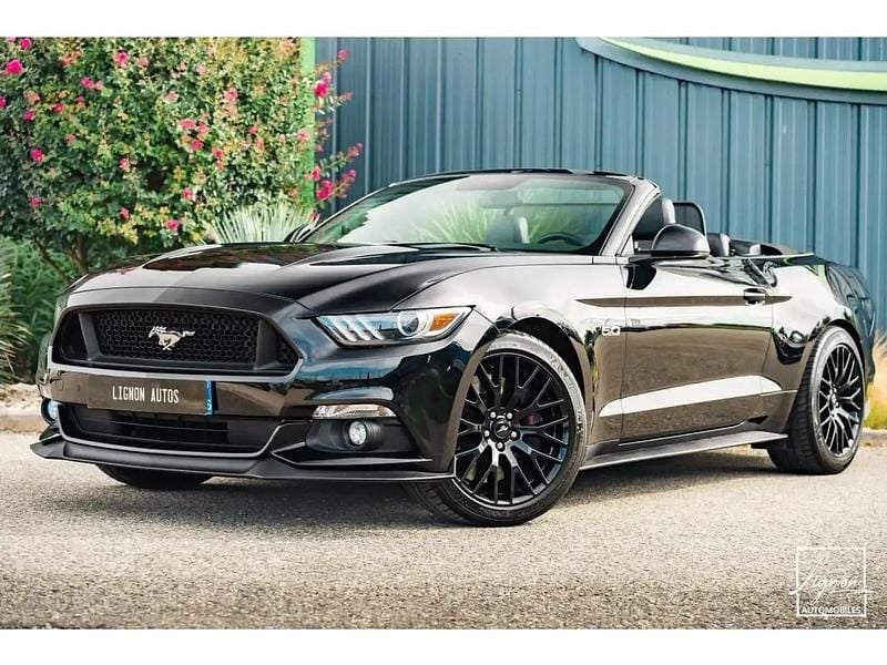 Noir Utilisé 2016 Ford Mustang GT Sport Cabriolet | 44 990 € (Prix juste) - Image 1/4