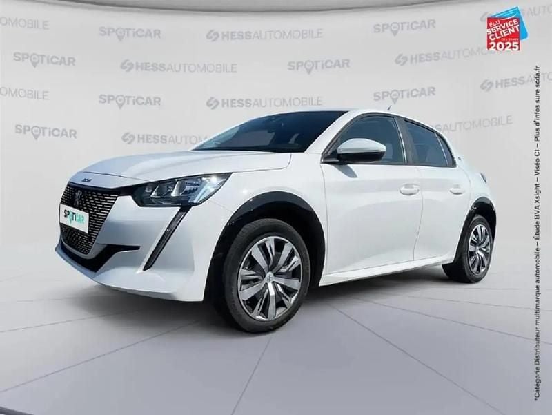 Blanc Utilisé 2021 Peugeot e-208 Active Citadine | 13 499 € (Super prix) - Image 1/4