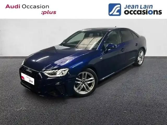 Bleu navarre métallisé Occasion 2024 Audi A4 Competition Berline | 40 990 € (Prix assez cher) - Image 1/4
