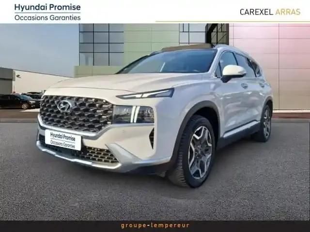 Glacier white métal Occasion 2021 Hyundai Santa Fe SUV | 32 990 € (Prix juste) - Image 1/4