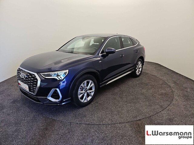 Bleu Utilisé 2022 Audi Q3 Sportback Sport SUV | 41 500 € (Prix juste) - Image 1/4