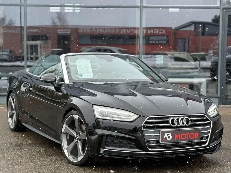 Noir Occasion 2018 Audi A5 Cabriolet S-Line Cabriolet | 28 990 € (Bon prix) - Image 1/4