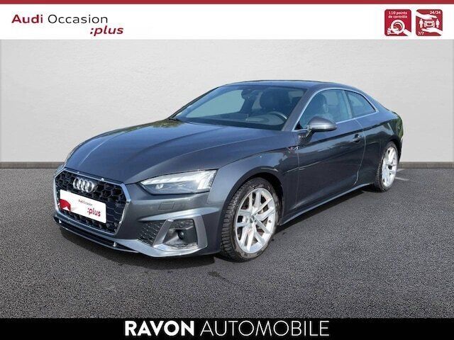 Gris daytona nacré Utilisé 2020 Audi A5 S-Line Coupé | 33 990 € (Bon prix) - Image 1/4